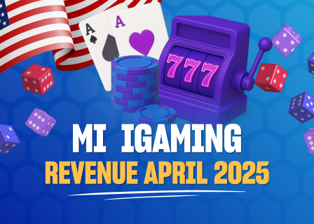 Michigan iGaming revenue April 2025