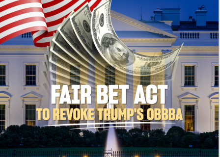 FAIR BET Act: Bill to reinstate 100% gambling tax deductions